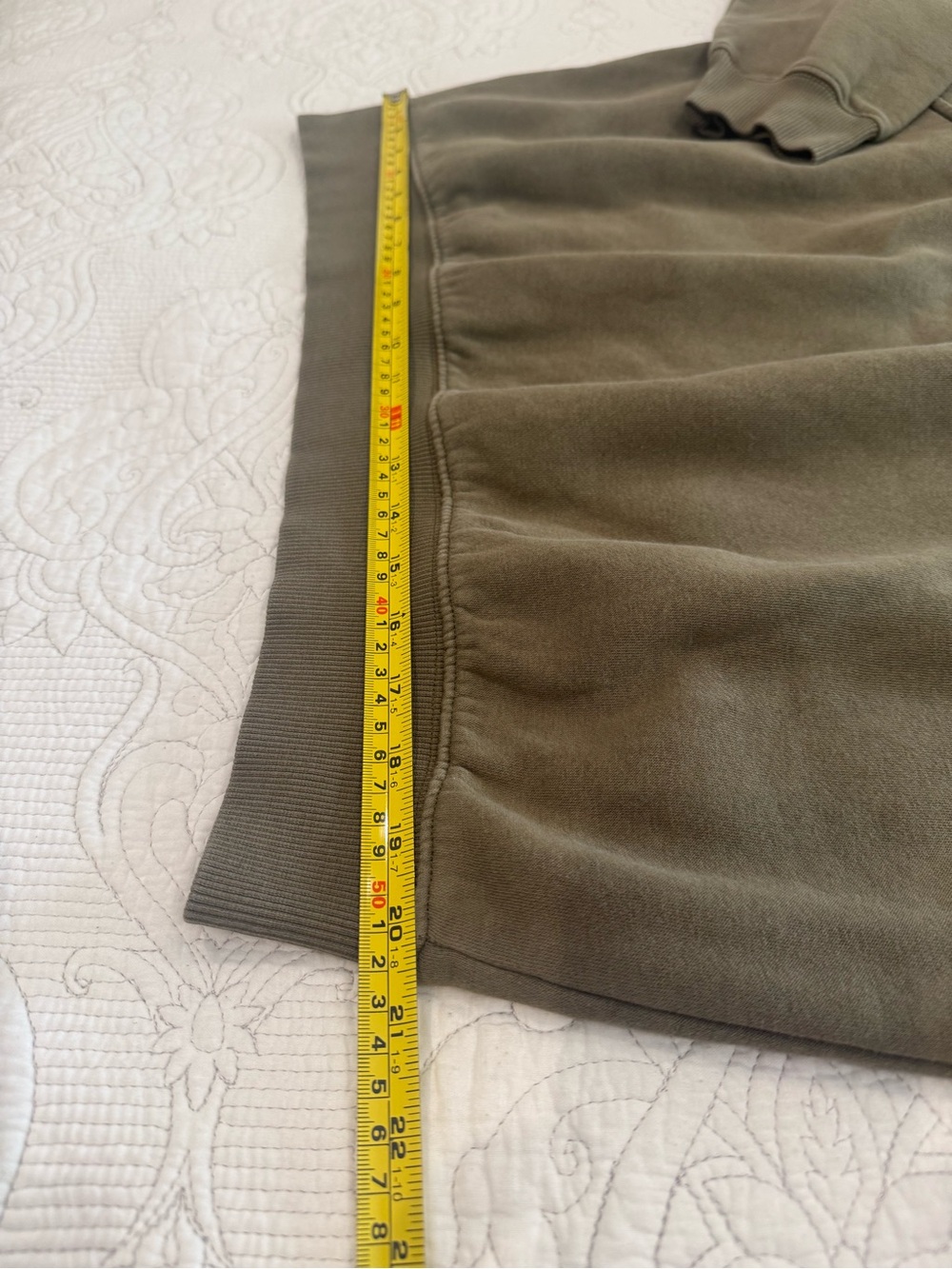 OAK + FORT Men’s Olive Hoodie with Panel Stitching Sz Large Unique,Streetwear - Picture 9 of 12